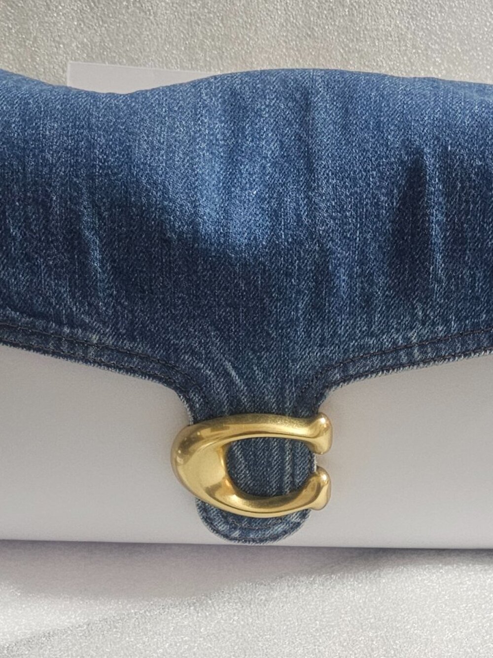 New Small Denim Chain Tabby Shoulder Bag - Picture 11 of 11